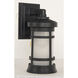 Resilience Lanterns 1 Light 13 inch Textured Black Outdoor Wall Lantern in Textured Matte Black