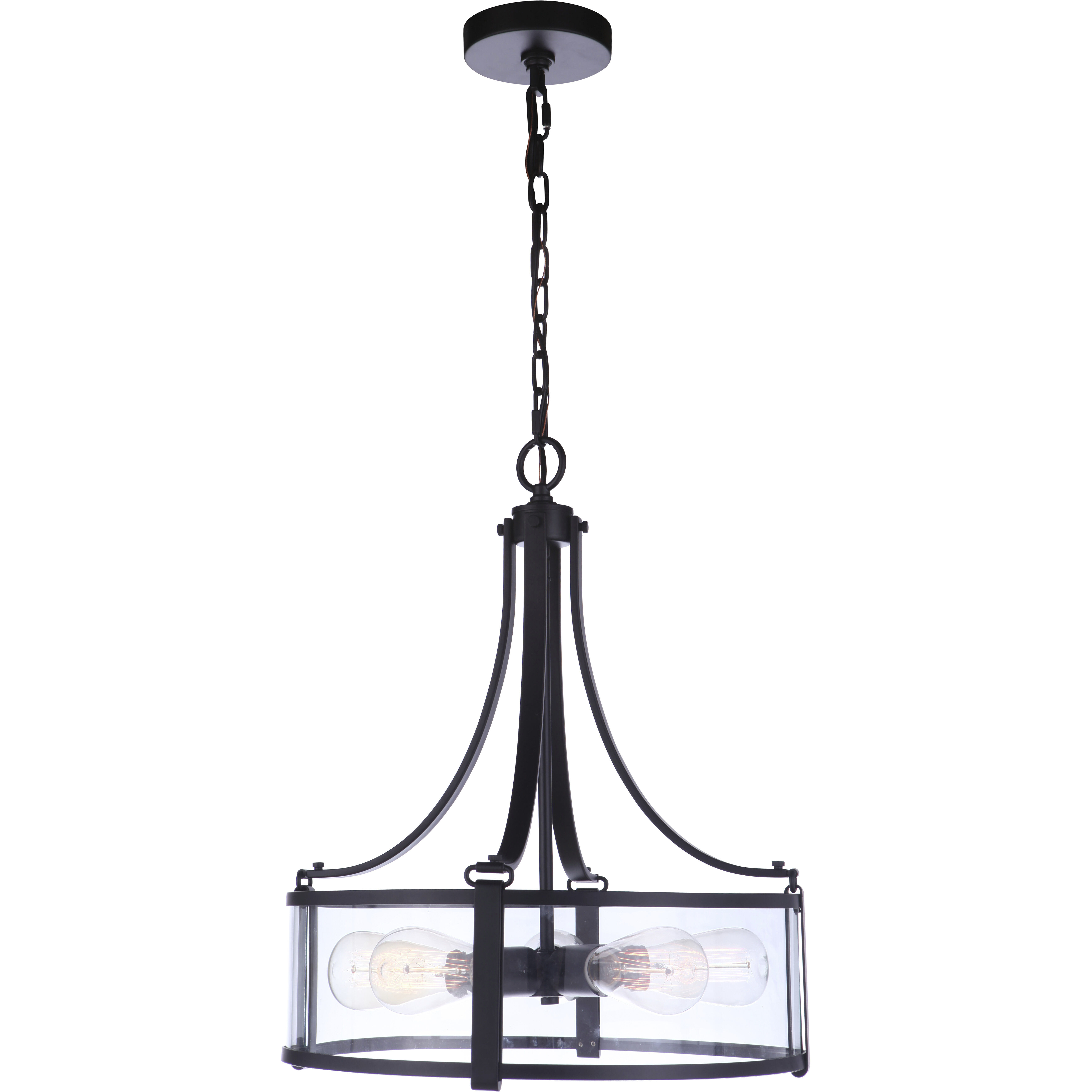 Elliot 5 Light 16 inch Flat Black Pendant Ceiling Light