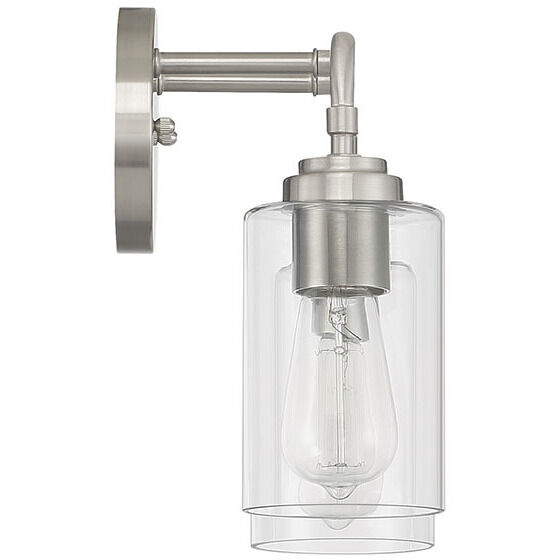 Stowe 2 Light 15 inch Brushed Polished Nickel Vanity Light Wall Light
