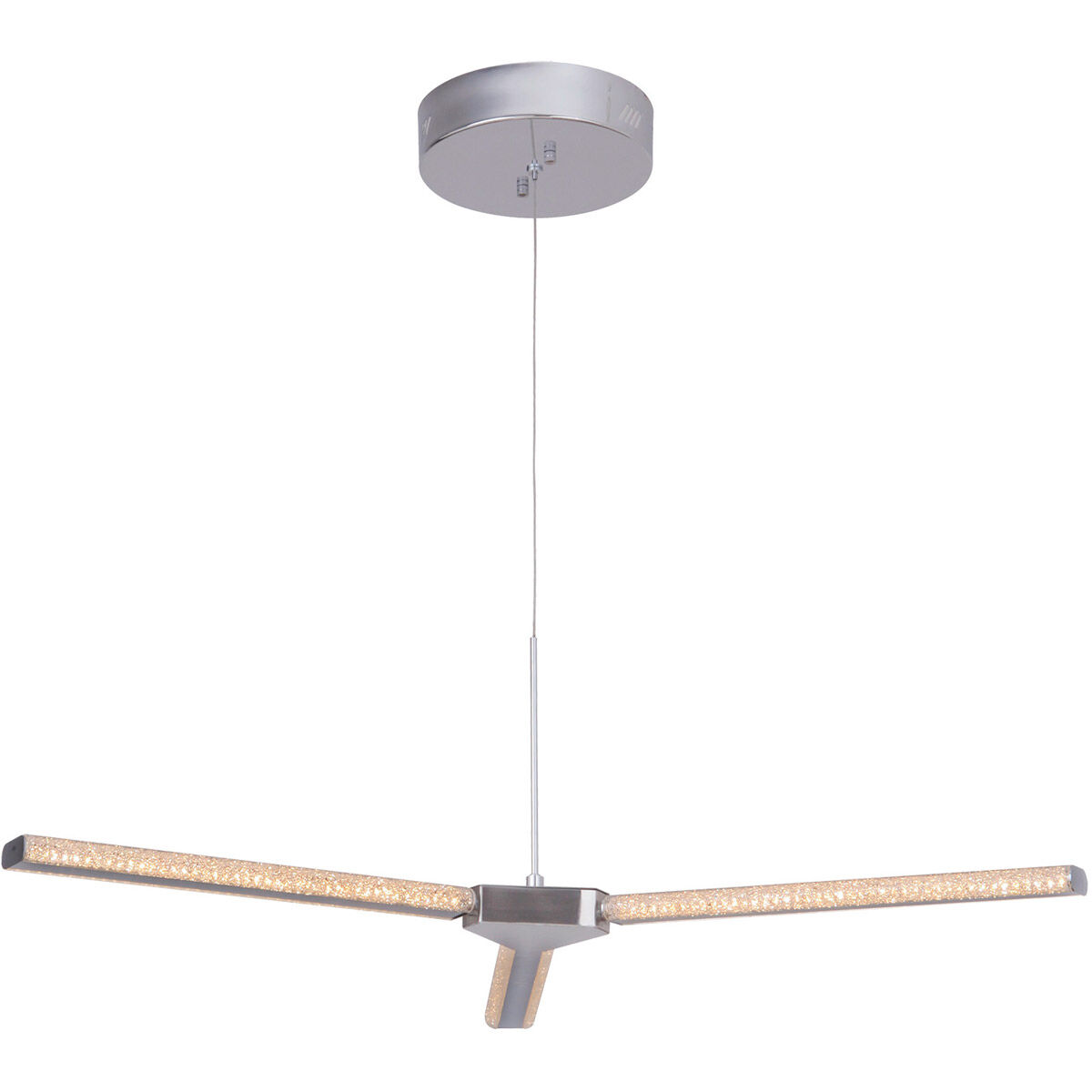 Horizon LED 34.25 inch Chrome Chandelier Ceiling Light