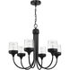 Wrenn 6 Light 25.98 inch Flat Black Chandelier Ceiling Light