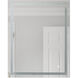 Lighted 30 X 24 inch White Mirror, Rectangular