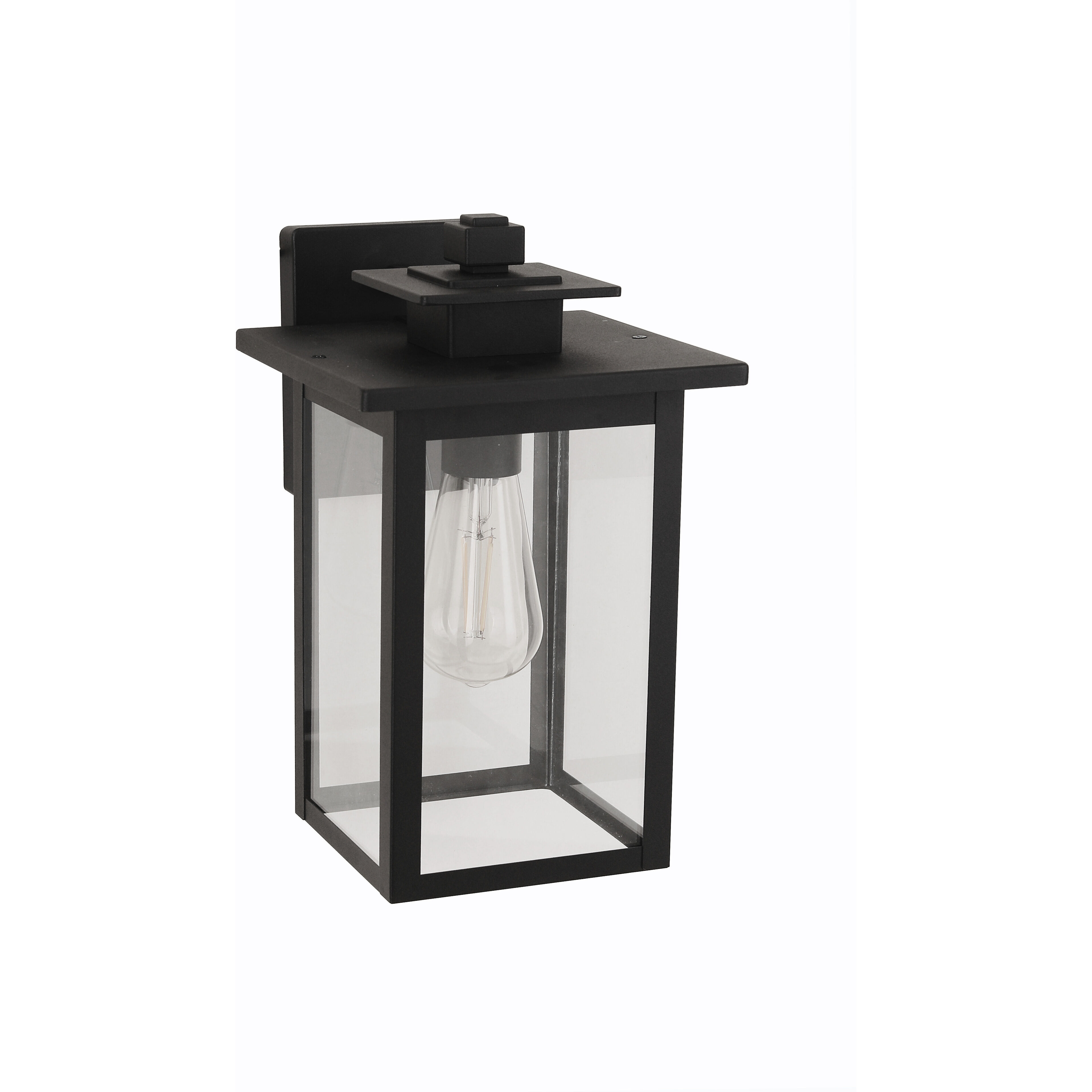 Rock Creek 1 Light 12 inch Textured Black Outdoor Wall Lantern