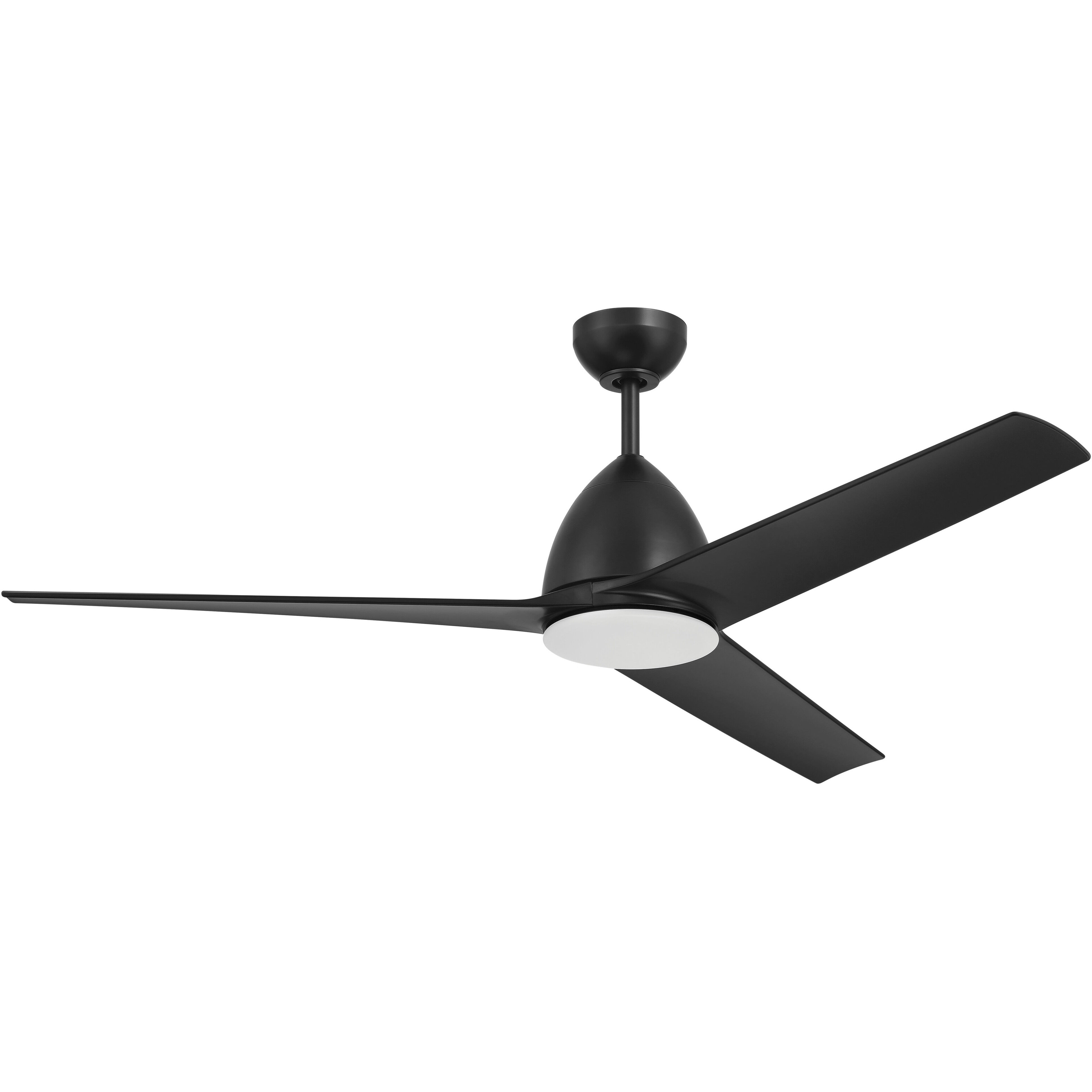 Nitro 54 inch Flat Black Ceiling Fan (Blades Included)