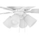 Super Pro 114 60 inch White with White/Washed Oak Blades Contractor Ceiling Fan