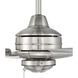 Moto 52 inch Brushed Polished Nickel with Brushed Nickel/Driftwood Blades Ceiling Fan