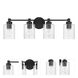 Lyndsey 4 Light 28.25 inch Flat Black Vanity Light Wall Light