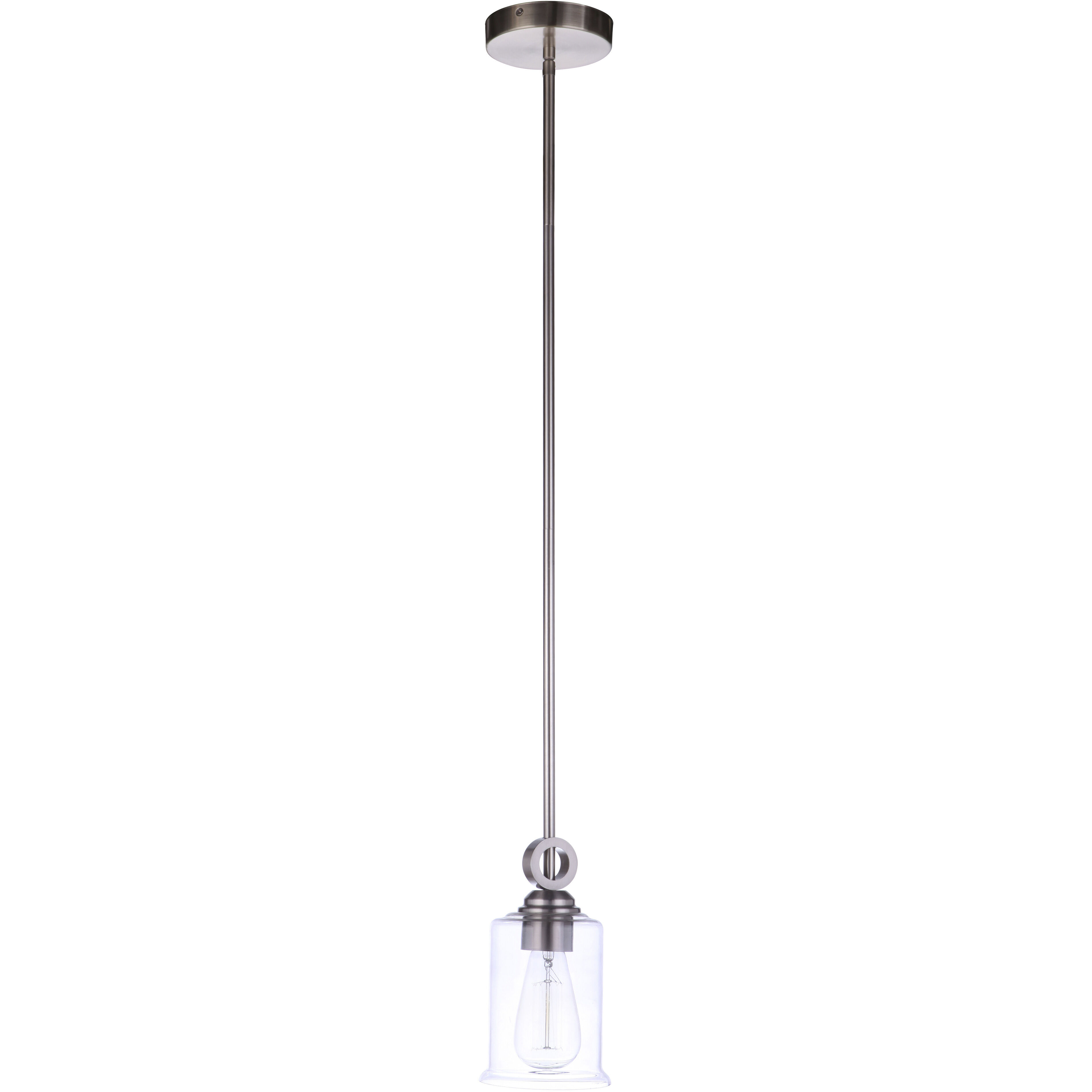 Romero 1 Light 5 inch Brushed Polished Nickel Mini Pendant Ceiling Light
