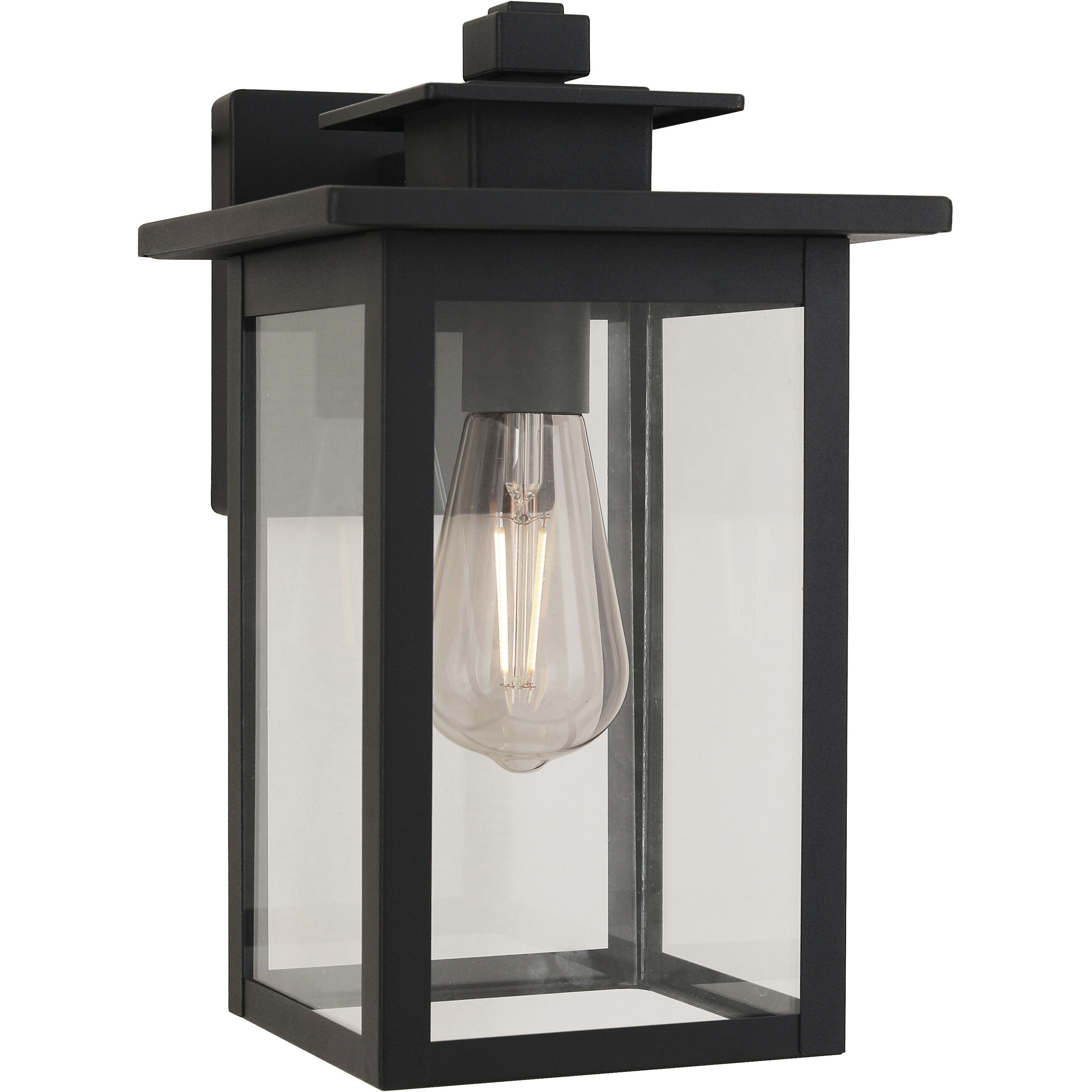 Rock Creek 1 Light 12 inch Textured Black Outdoor Wall Lantern