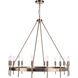 Larrson 14 Light 36 inch Satin Brass Chandelier Ceiling Light