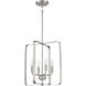 Stowe 4 Light 15 inch Brushed Polished Nickel Foyer Light Ceiling Light
