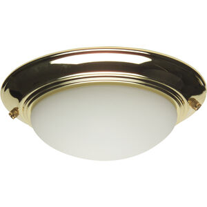 Bowl LED Antique Brass Fan Light Kit