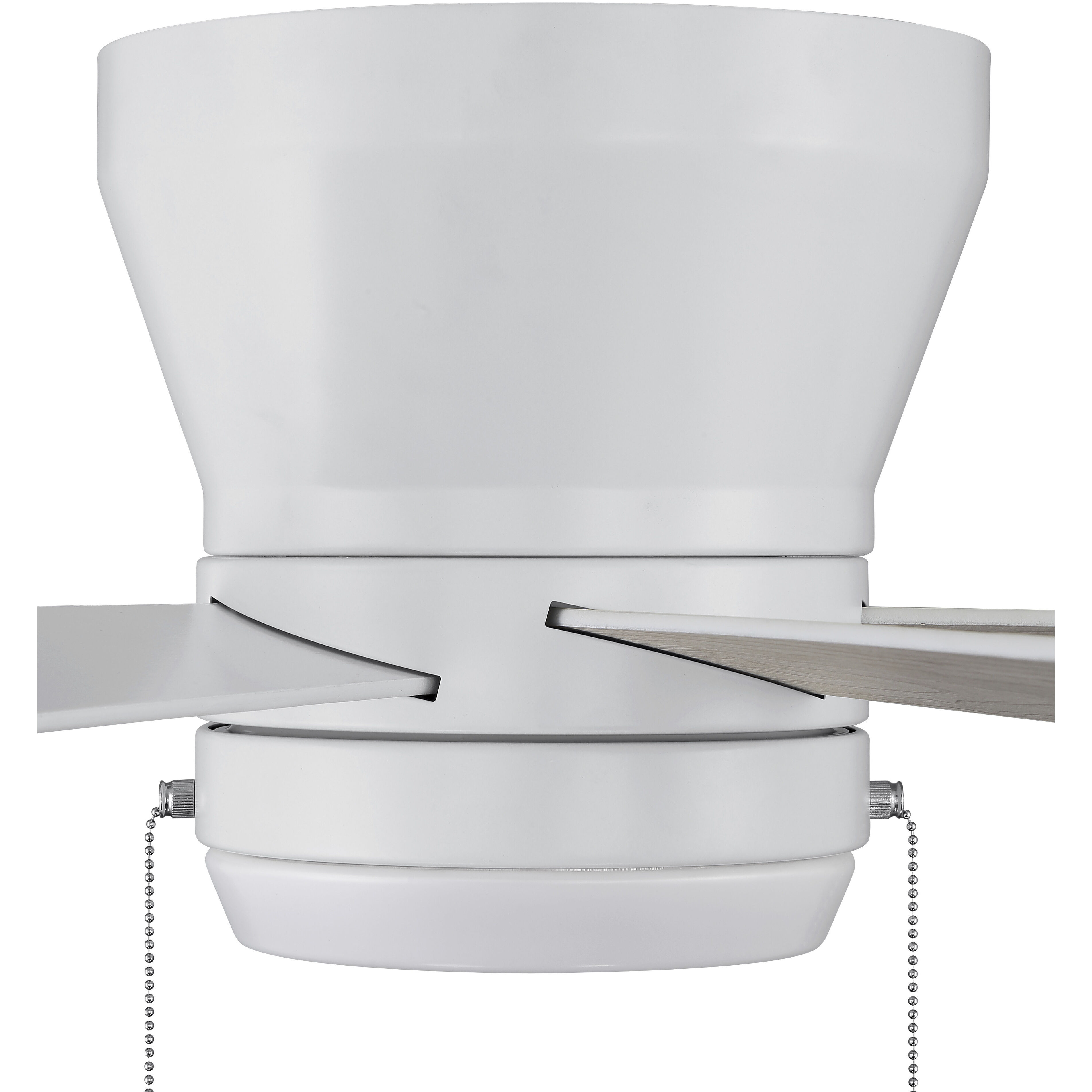 Merit 52 inch White with White/Washed Oak Blades Ceiling Fan
