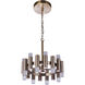 Simple Lux LED 15.94 inch Satin Brass Chandelier Ceiling Light
