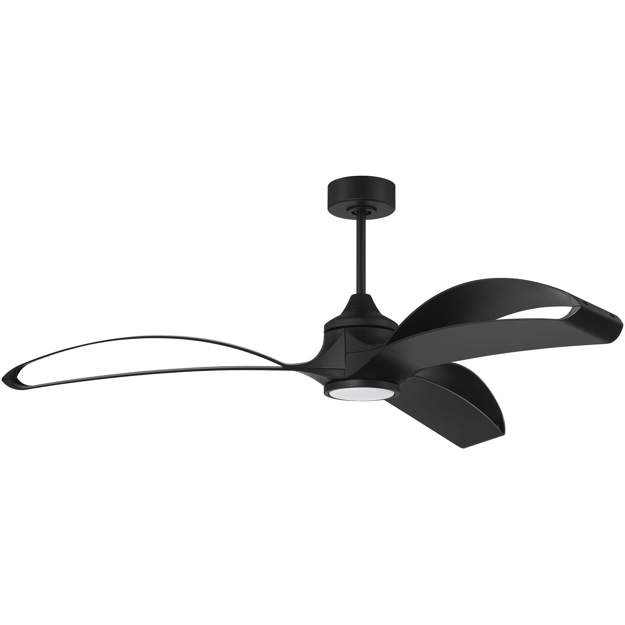 Bandeaux 60 inch Flat Black with Flat Black/Flat Black Blades Ceiling Fan