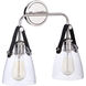 Gallery Hagen 2 Light 16 inch Polished Nickel Wall Sconce Wall Light