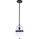 Sivo 1 Light 6.75 inch Midnight Outdoor Pendant