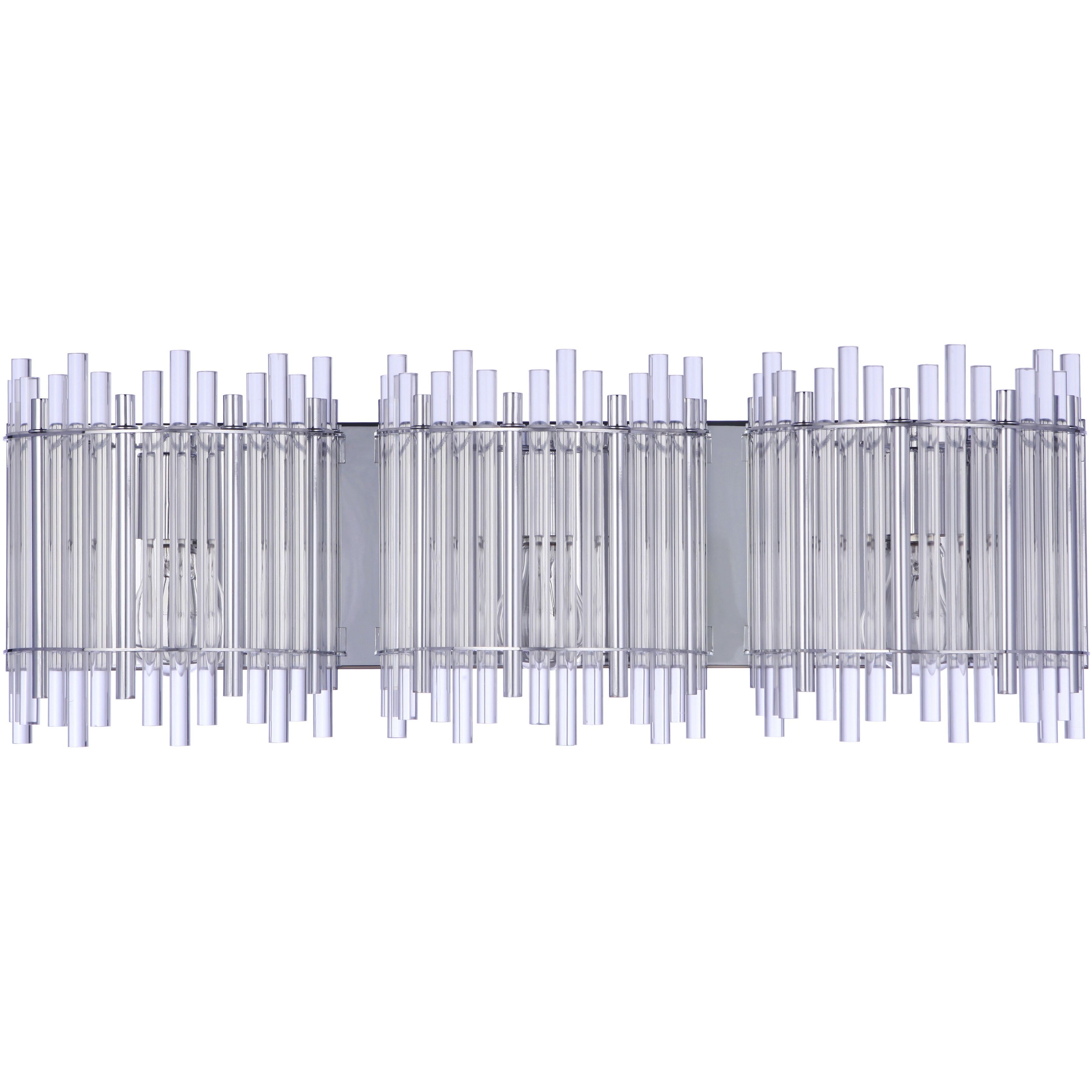 Reveal 3 Light 26 inch Chrome Vanity Light Wall Light