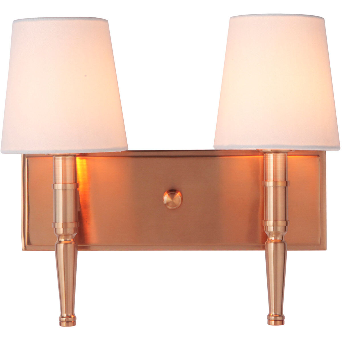 Ella 2 Light 13.5 inch Satin Brass Vanity Light Wall Light