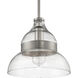 Smyth 1 Light 11 inch Brushed Polished Nickel Mini Pendant Ceiling Light