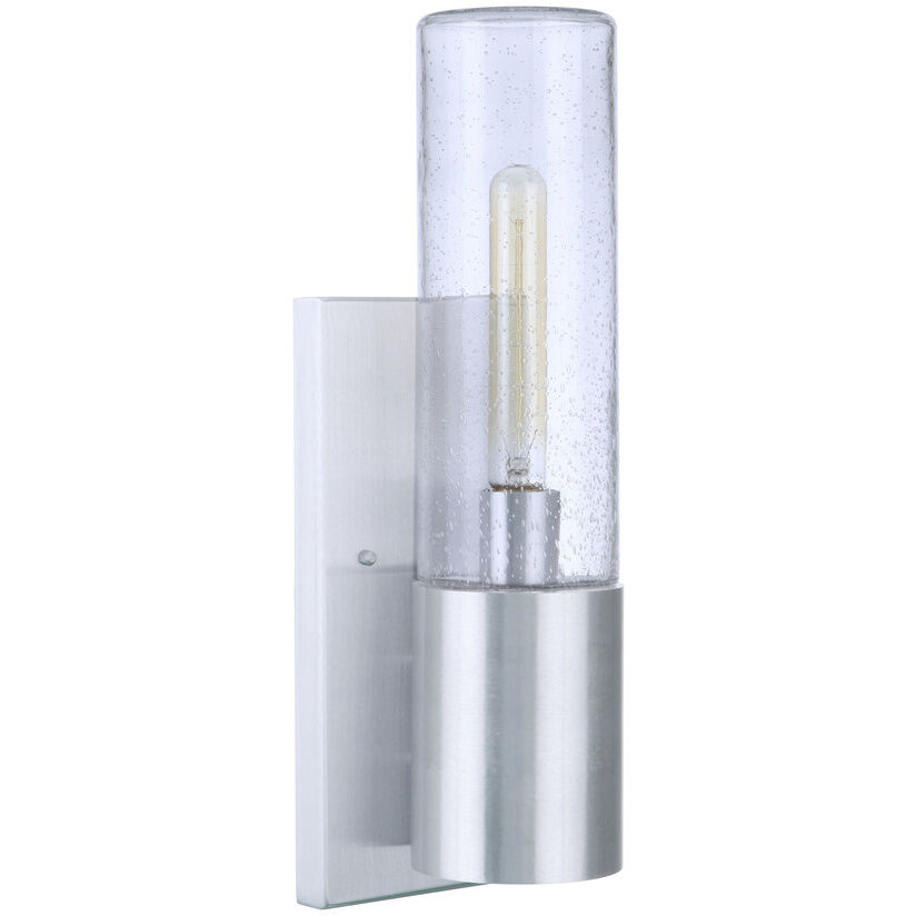 Sabre Outdoor Wall Mount in Satin Aluminum