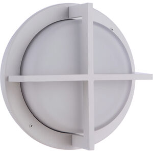 Bulkhead 1 Light 8 inch Textured White Outdoor Wall/Ceiling Mount, Small