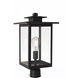 Rock Creek 1 Light 19.25 inch Textured Black Outdoor Post Mount