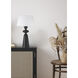 Misha 28.07 inch 100 watt Flat Black Table Lamp Portable Light