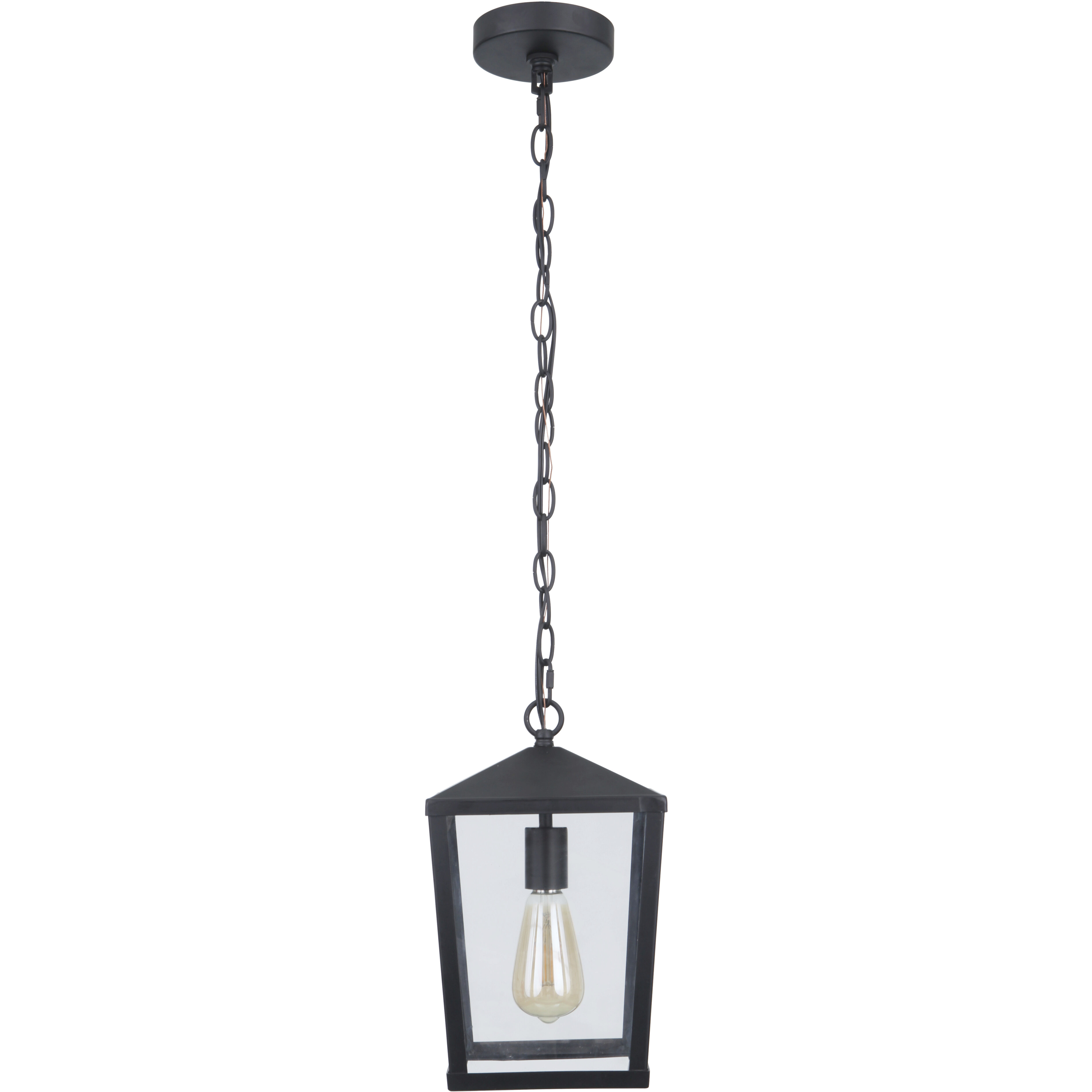 Olsen 1 Light 8 inch Midnight Outdoor Pendant