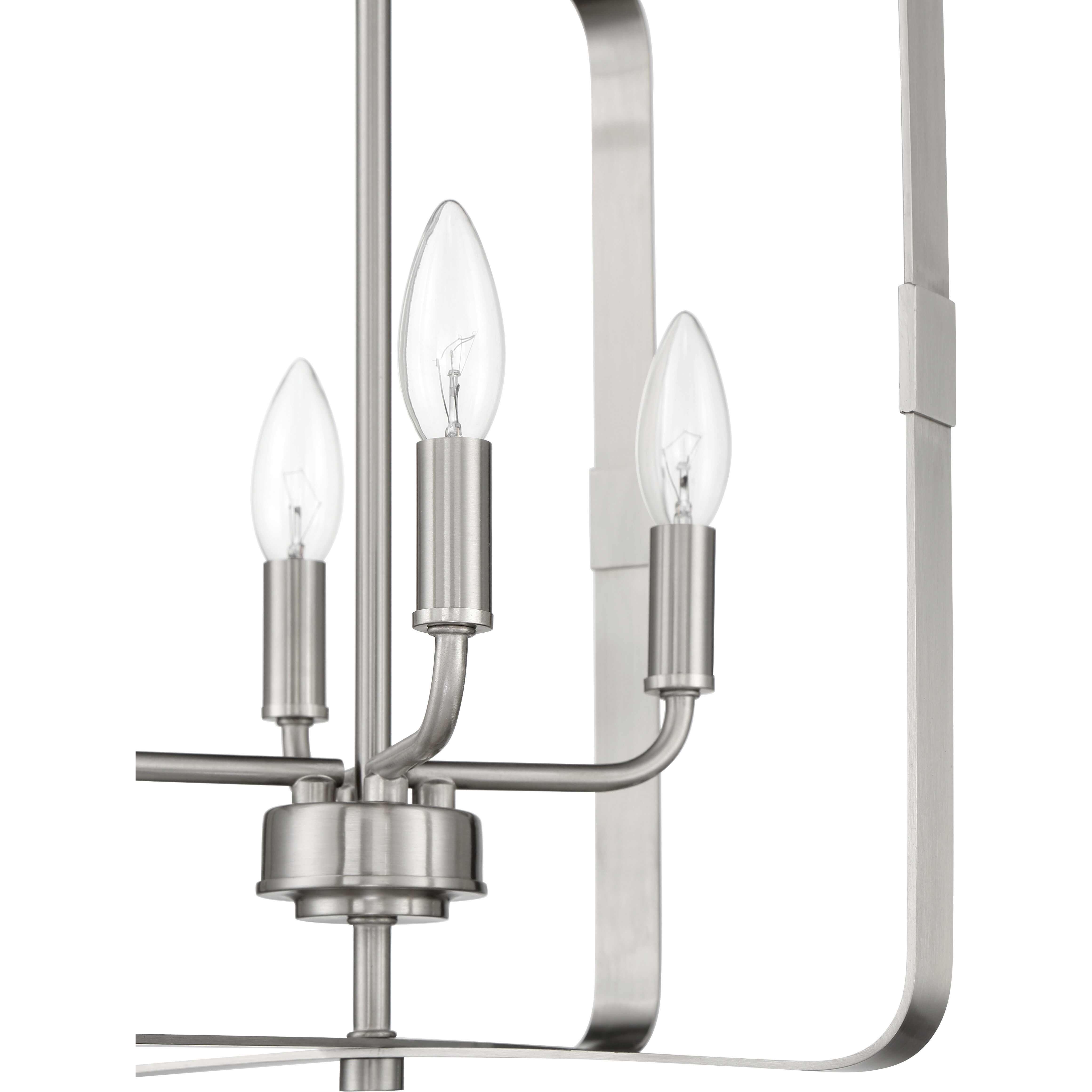 Stowe 4 Light 15 inch Brushed Polished Nickel Foyer Light Ceiling Light