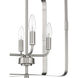 Stowe 4 Light 15 inch Brushed Polished Nickel Foyer Light Ceiling Light