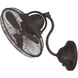 Bellows I 21 inch Aged Bronze Textured Wall Fan