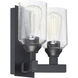 Neighborhood Chicago 2 Light 10 inch Flat Black Wall Sconce Wall Light