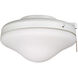 All Weather 10 inch White Outdoor Fan Light Kit, Universal