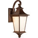Argent II Outdoor Wall Mount in Aged Bronze Textured, LED, Medium