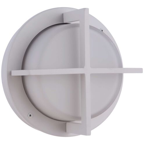 Bulkhead 2 Light 10 inch Textured White Outdoor Wall/Ceiling Mount, Large