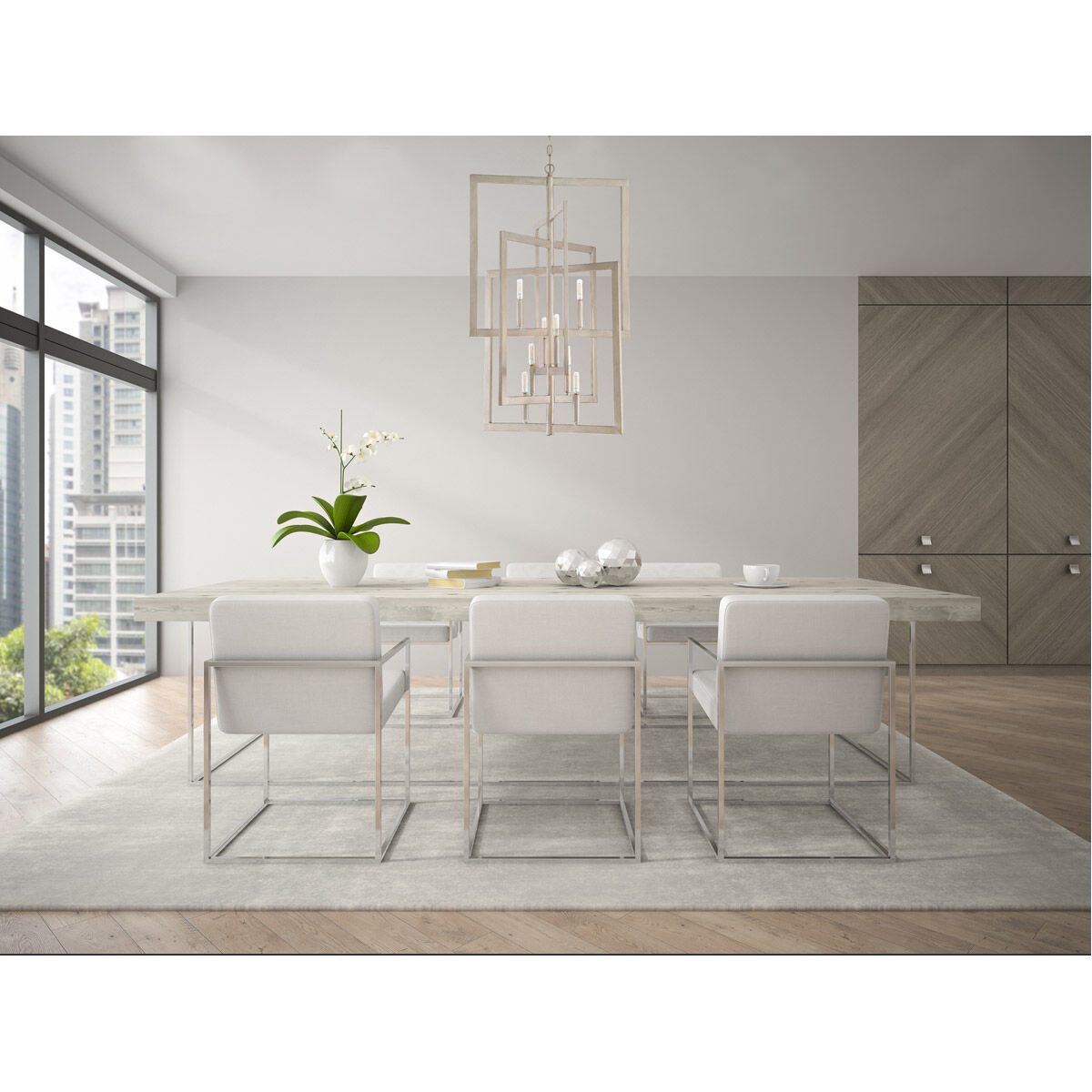 38-kt 【palace shade】 Quoizel PCSE138BN Sabre LED 39 inch Brushed Nickel Island
