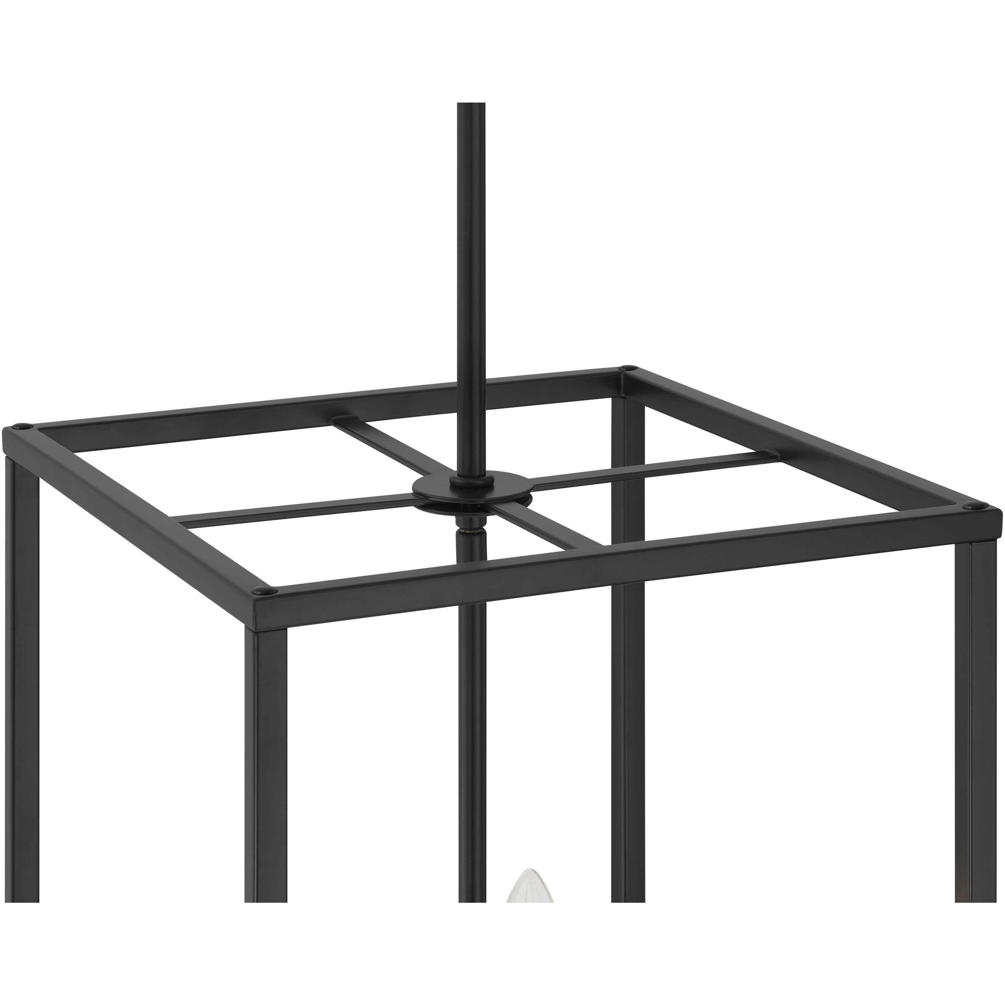 Signature 4 Light 12 inch Flat Black Foyer Light Ceiling Light