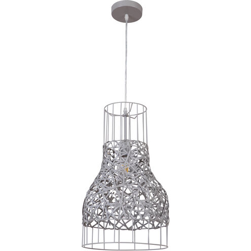 Bejamin 1 Light 11.75 inch Steel Gray Pendant Ceiling Light
