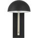 Kahn 1 Light 8.5 inch Midnight and Satin Aluminum Outdoor Lantern