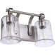 Romero 2 Light 14 inch Brushed Polished Nickel Vanity Light Wall Light