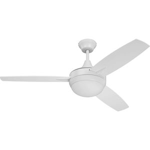Targas 48 inch White with White/White Blades Ceiling Fan