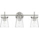 Connell 3 Light 22 inch Brushed Polished Nickel Vanity Light Wall Light