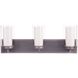 Texture 3 Light 24 inch Natural Iron and Vintage Iron Vanity Light Wall Light