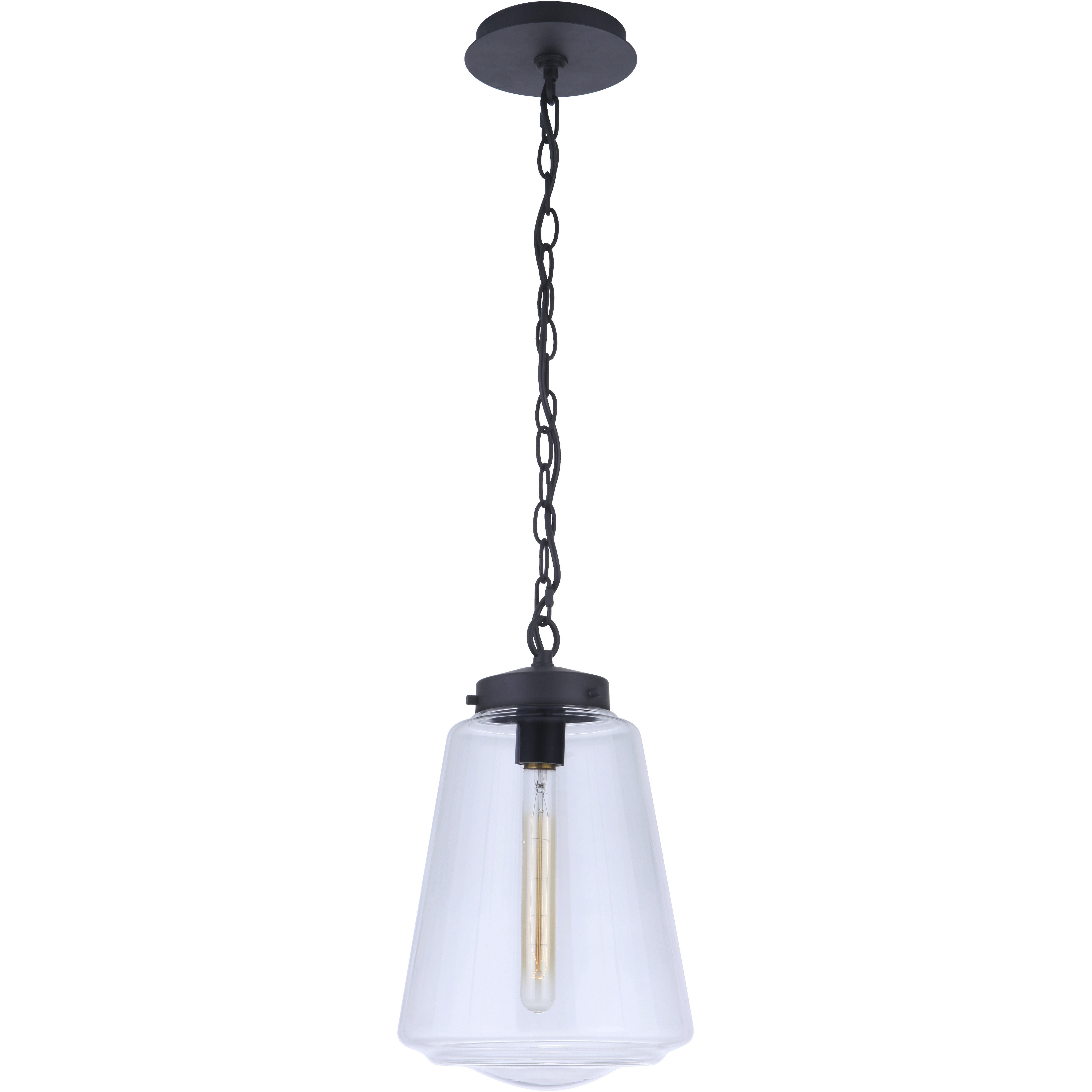 Laclede 1 Light 9.3 inch Midnight Outdoor Pendant