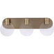 Glisten LED 21.26 inch Satin Brass Vanity Light Wall Light
