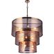 Mesh 12 Light 36 inch Satin Brass Pendant Ceiling Light