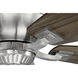 Forum 52 inch Brushed Polished Nickel with Dark Cedar/Weathered Mesquite Blades Ceiling Fan