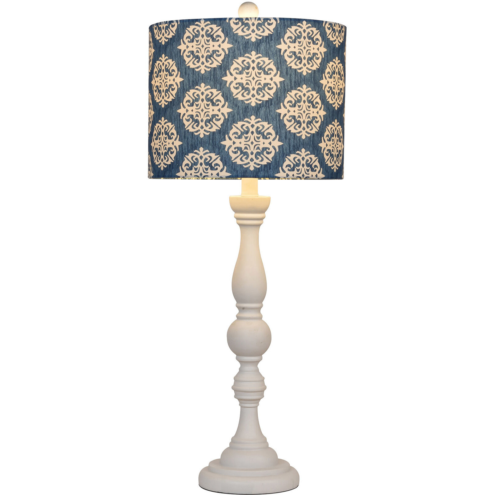 Bejamin 28 inch 60 watt Matte White Table Lamp Portable Light