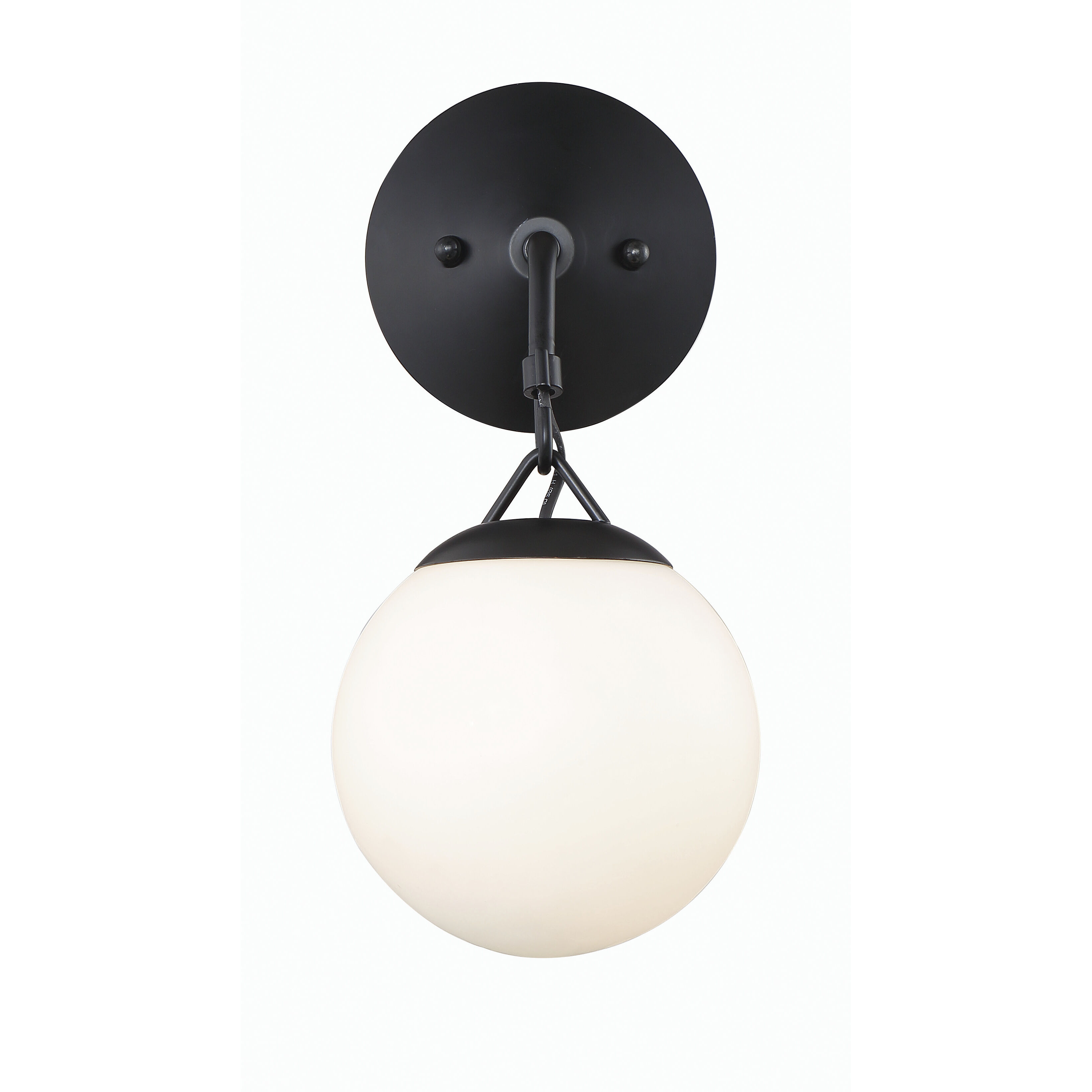 Orion 1 Light 6 inch Flat Black Wall Sconce Wall Light